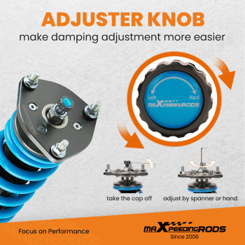 Performance Adjustable Damper Height Coilover Kit compatible pour Honda Civic VII ES EM2